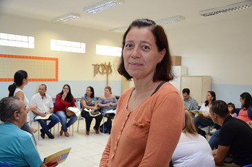 A cirurgião-dentista e professora universitária Patrícia Ribeiro, que diz estar feliz em ajudar a construir uma Saúde melhor