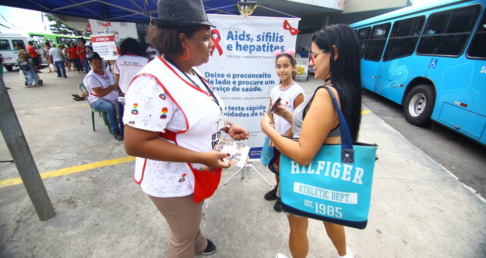 Campanha contra Aids e IST’s antes e durante o Carnaval. Foto: Claudio Vieira/PMSJC. 25-02-2019