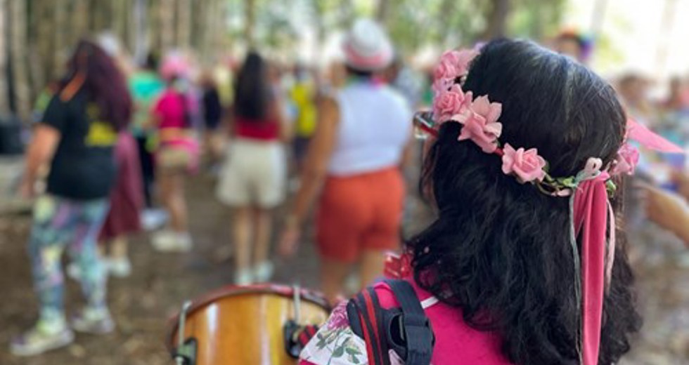 Grito de Carnaval dos frequentadores das Casas do Idoso no Parque Vicentina Aranha