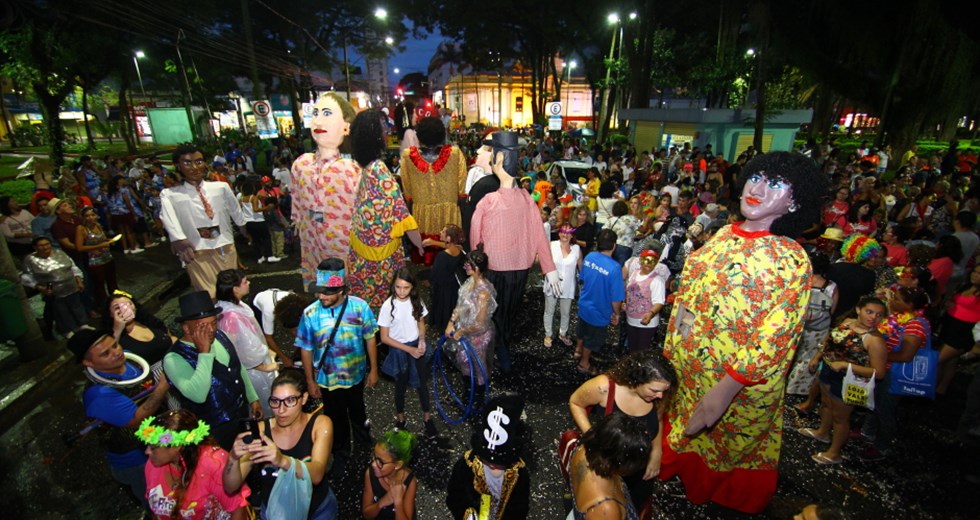 Bloco Pirô Piraquara abre o Carnaval joseense. Foto: Claudio Vieira/PMSJC. 28-02-2019