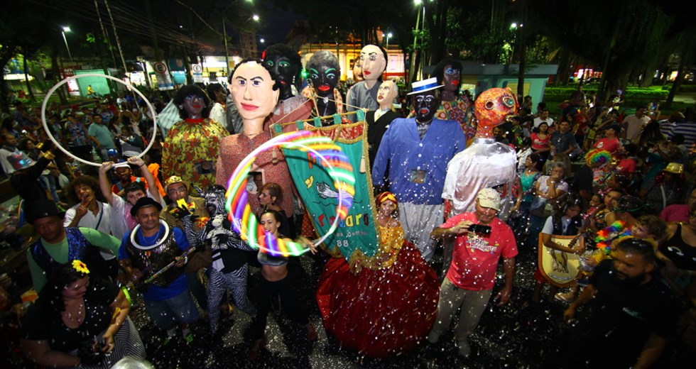 Bloco Pirô Piraquara abre o Carnaval joseense. Foto: Claudio Vieira/PMSJC. 28-02-2019