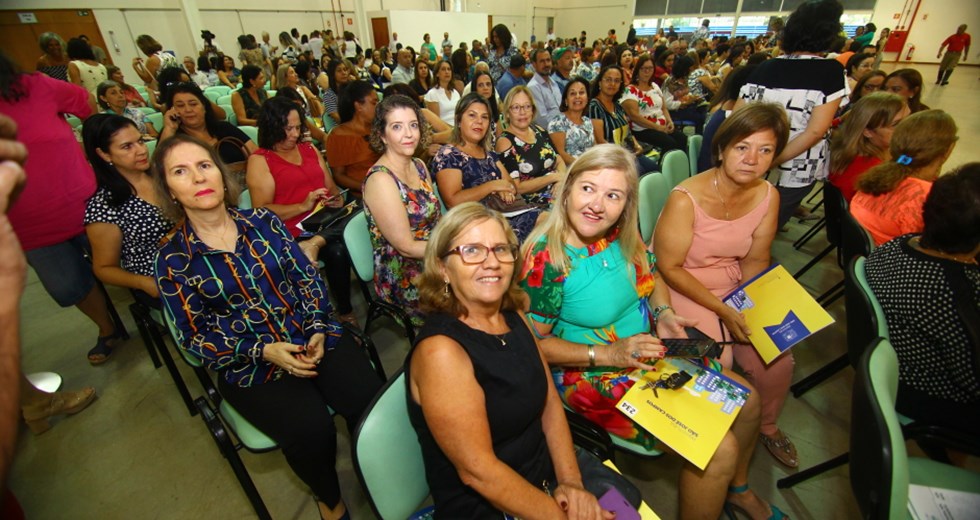 Cerimônia de homenagem aos aposentados no Cefe. Foto: Claudio Vieira/PMSJC. 05-04-2019