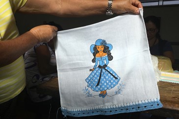 Encontro Crocheterápico, na Casa de Cultura Rancho do Tropeiro