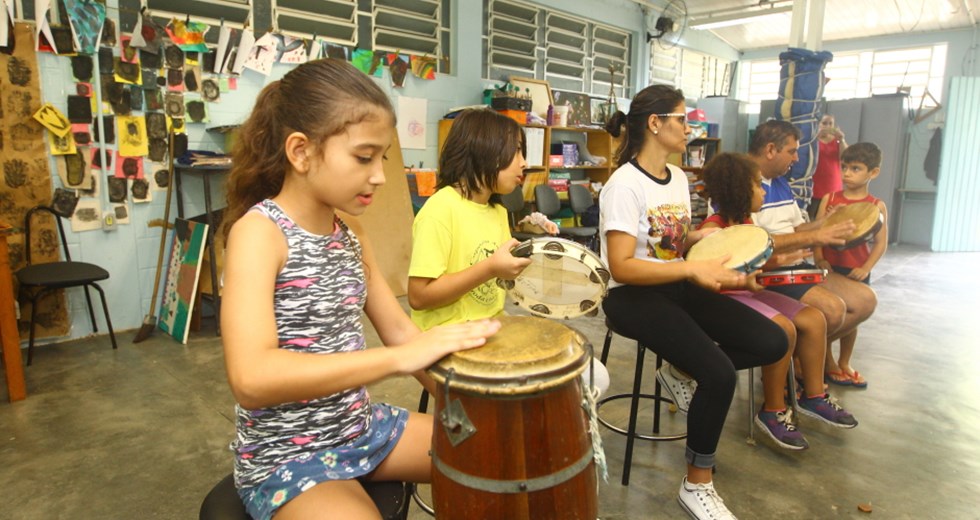 Programa Escola Aberta - aula de capoeira na Emef Vera Lúcia Carnevalli Barreto. Foto: Claudio Vieira/PMSJC. 04-05-2019