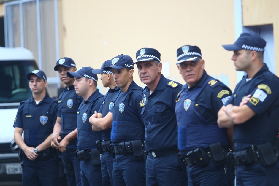 Novo armamento da Guarda Municipal (Pistola 380). Foto: Claudio Vieira/PMSJC. 10-05-2019