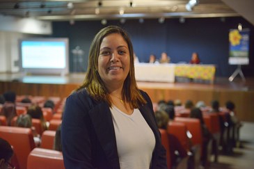 Jaqueline Aparecida de Carvalho Santos, assistente social na Obra Assistencial e Social Coração de Maria