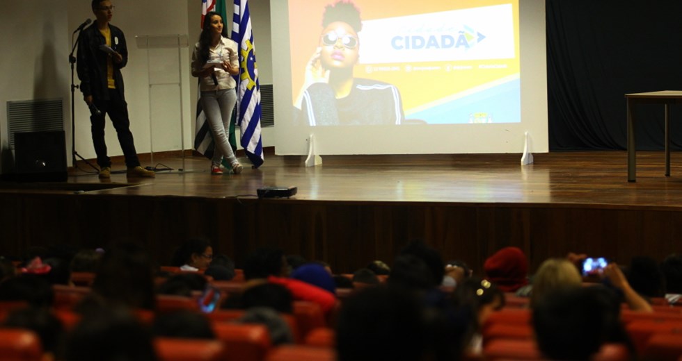 Lançamento do Programa Cidade Cidadã no 2º Encontrão Regional dos Grêmios Estudantis. Foto: Claudio Vieira/PMSJC. 22-05-2019