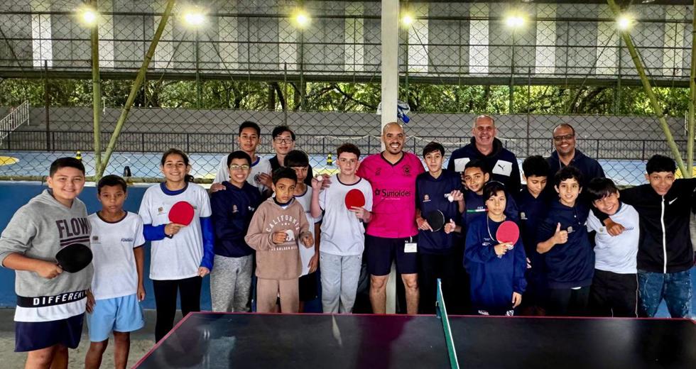 André Cruz compartilhou sua trajetória no esporte, falou sobre a importância da disciplina e da perseverança