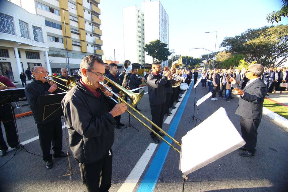 Aniversário de São José 252 anos  - Hasteamento de Bandeiras na Orla do Banhado. Foto: Claudio Vieira/ PMSJC. 27-07-2019