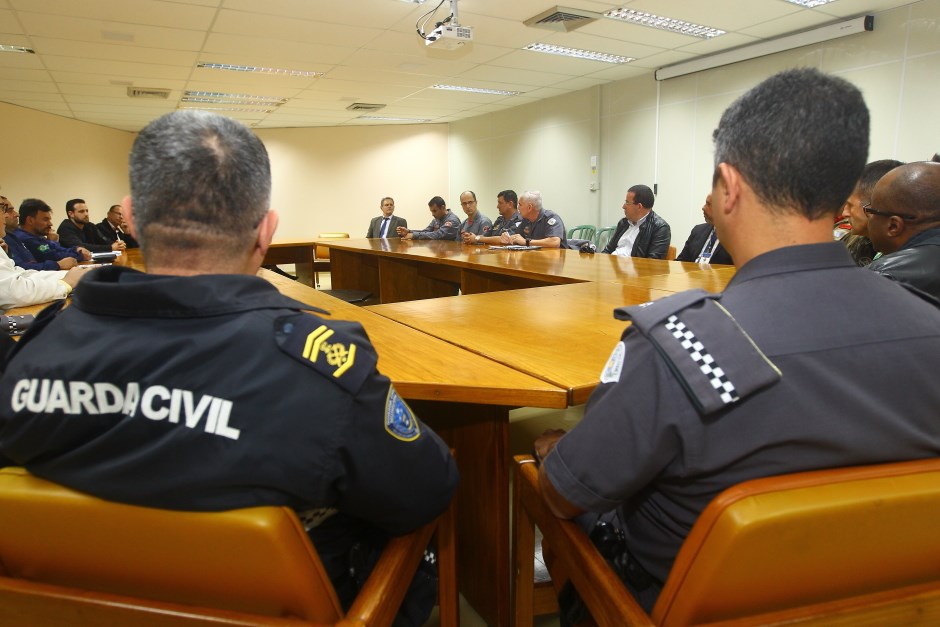 Reunião de balanço sobre esquema de segurança do aniversário de São José. Foto: Claudio Vieira/ PMSJC. 05-08-2019