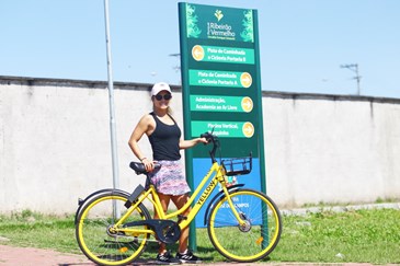 Parque Ribeirão Vermelho recebe sistema de bikes compartilhadas. Foto: Claudio Vieira/ PMSJC. 10-08-2019