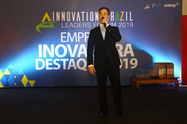 A Prefeitura de São José foi premiada no evento do Inovation Brazil Leaders Forum 2019. Foto: Claudio Vieira/ PMSJC. 15-09-2019
