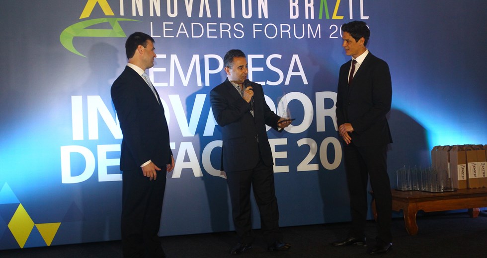 A Prefeitura de São José foi premiada no evento do Inovation Brazil Leaders Forum 2019. Foto: Claudio Vieira/ PMSJC. 15-09-2019