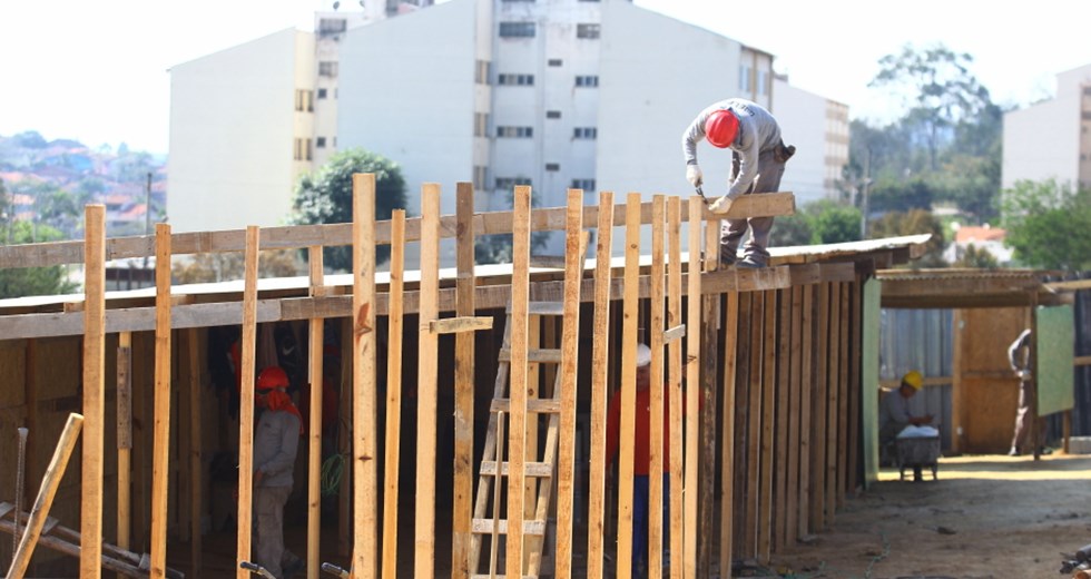 Início das obras da escola do Jardim Mesquita. Foto: Claudio Vieira/ PMSJC. 17-09-2019