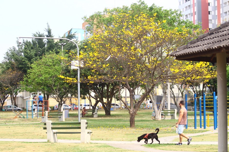 Praça Humanismo no bairro Floradas de São José na região sul. Foto: Claudio Vieira/ PMSJC. 24-09-2019