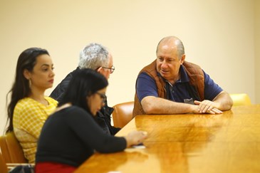 Reunião com representantes dos Consegs no Paço Municipal. Foto: Claudio Vieira/ PMSJC. 24-09-2019