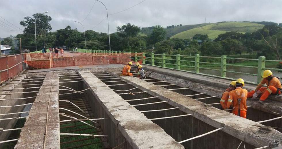 Obras na ponte Minas Gerais 01 03 2018