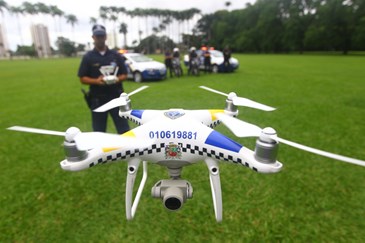 Drone da GCM no Parque da Cidade. Foto: Claudio Vieira/PMSJC 12-12-2019