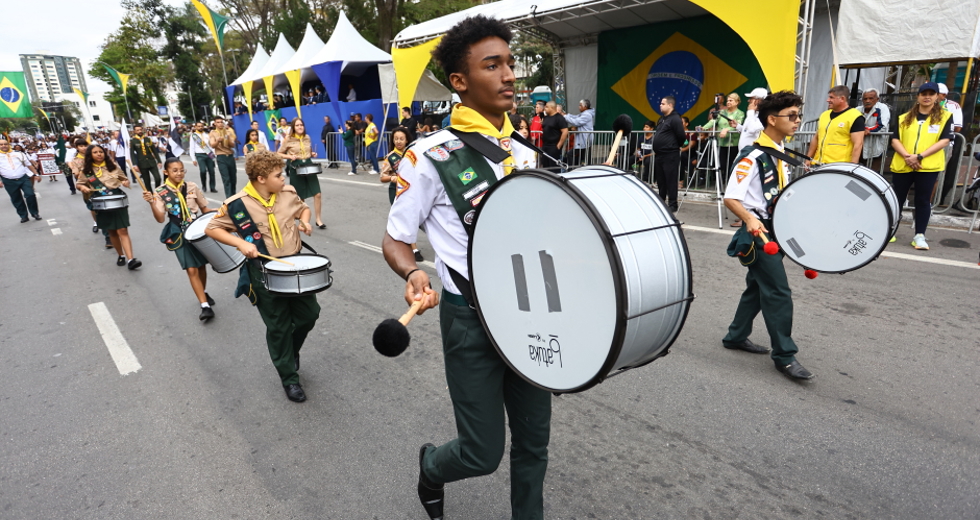 7 de Setembro Dia da Independência - Desfile cívico-militar na Rua 15 de Novembro. Foto: Claudio Vieira/PMSJC 07-09-2025 