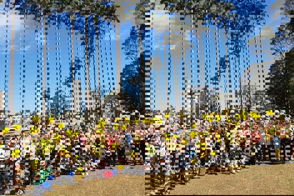 Caminhada do Setembro Amarelo no Parque da Cidade - Casa do Idoso Norte