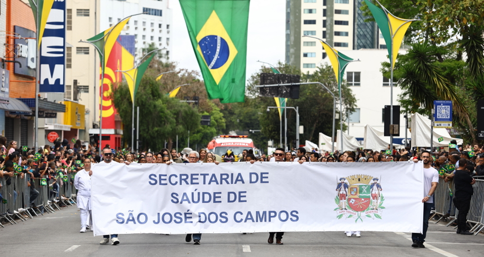 7 de Setembro Dia da Independência - Desfile cívico-militar na Rua 15 de Novembro. Foto: Claudio Vieira/PMSJC 07-09-2025 