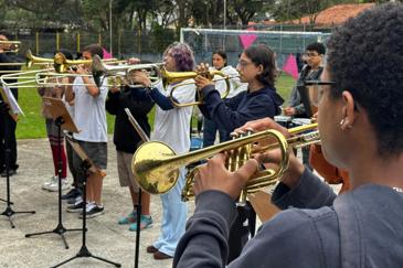 Banda da Fundhas ensaia para fazer bonito na avenida