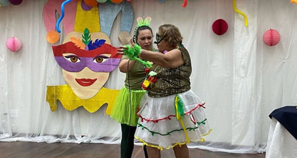 Concurso de fantasias de Carnaval na Casa do Idoso Centro