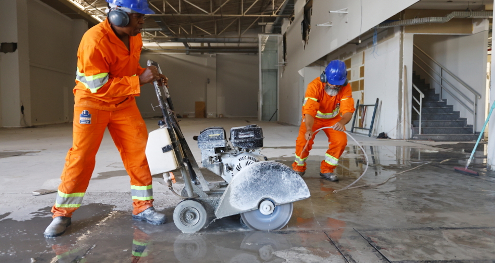 Obras do Novo AME. Foto: Claudio Vieira/PMSJC 18-09-2025