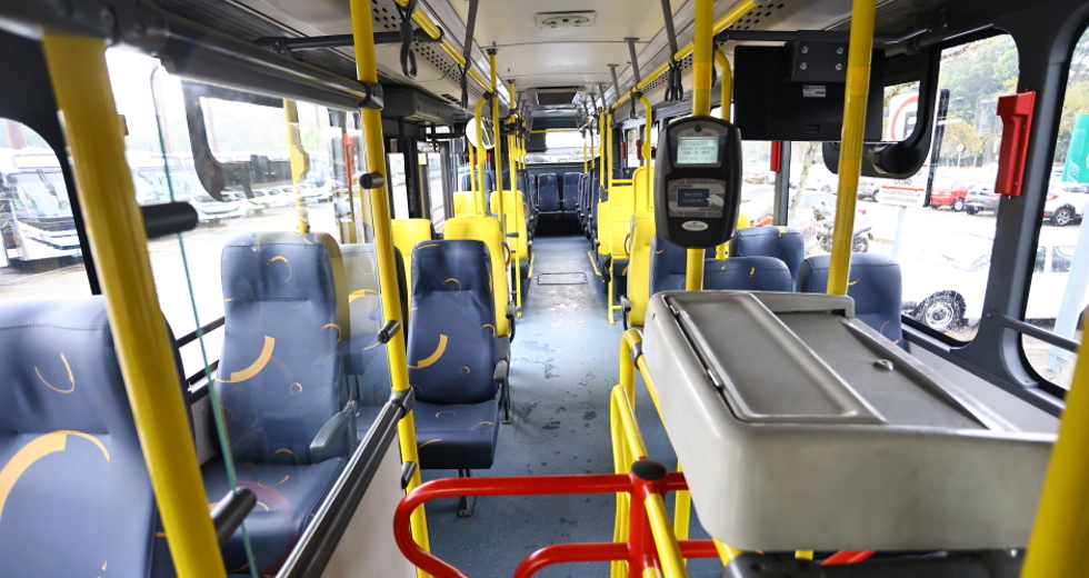 Coletiva de apresentação dos novos ônibus da frota da cidade. Foto: Claudio Vieira/PMSJC 25-07-2025   