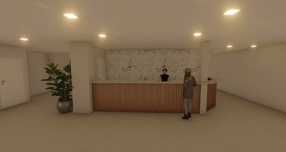 Hospital de Retaguarda - Renderizações em 3D