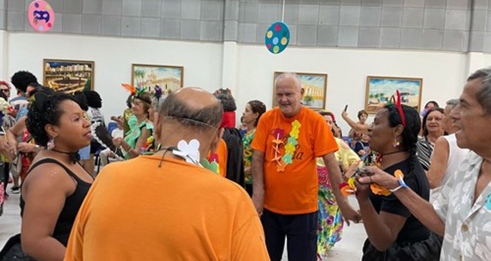 Concurso de fantasias de Carnaval na Casa do Idoso Centro