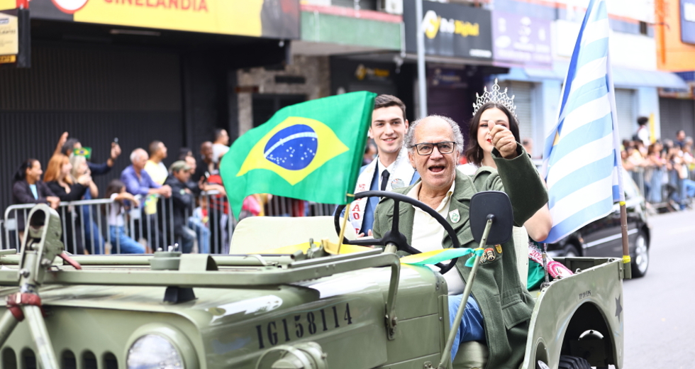 7 de Setembro Dia da Independência - Desfile cívico-militar na Rua 15 de Novembro. Foto: Claudio Vieira/PMSJC 07-09-2025 