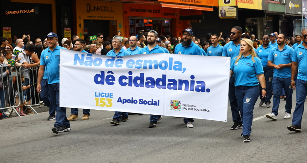 7 de Setembro Dia da Independência - Desfile cívico-militar na Rua 15 de Novembro. Foto: Claudio Vieira/PMSJC 07-09-2025 