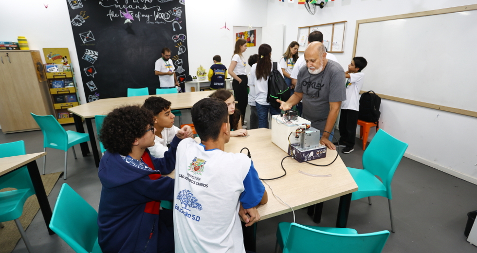 Projeto Sócios-Mirins visita o MIC. Foto: Claudio Vieira/PMSJC 05-11-2025 