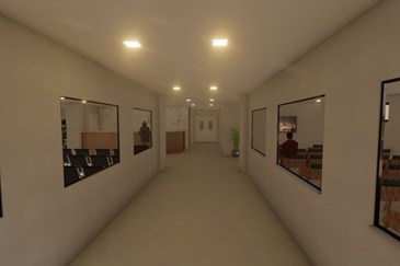 Hospital de Retaguarda - Renderizações em 3D