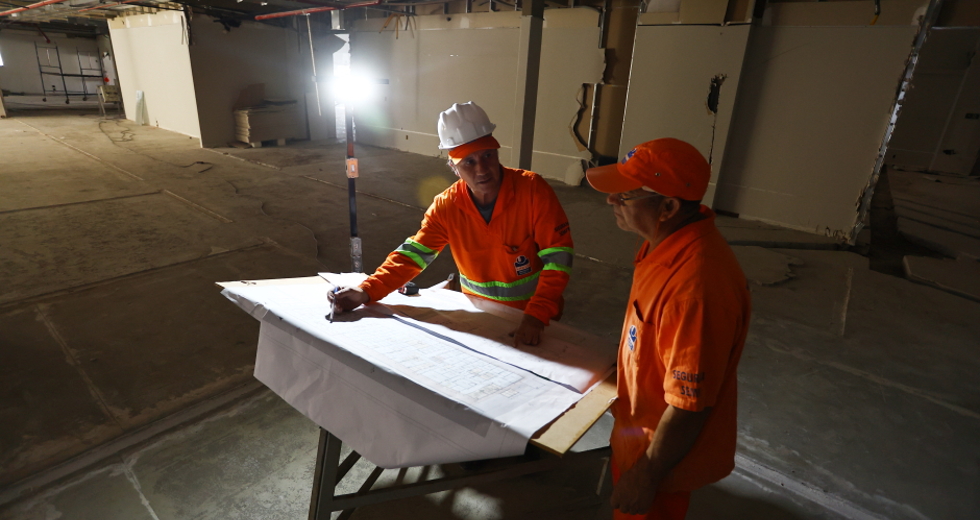 Obras do Novo AME. Foto: Claudio Vieira/PMSJC 18-09-2025
