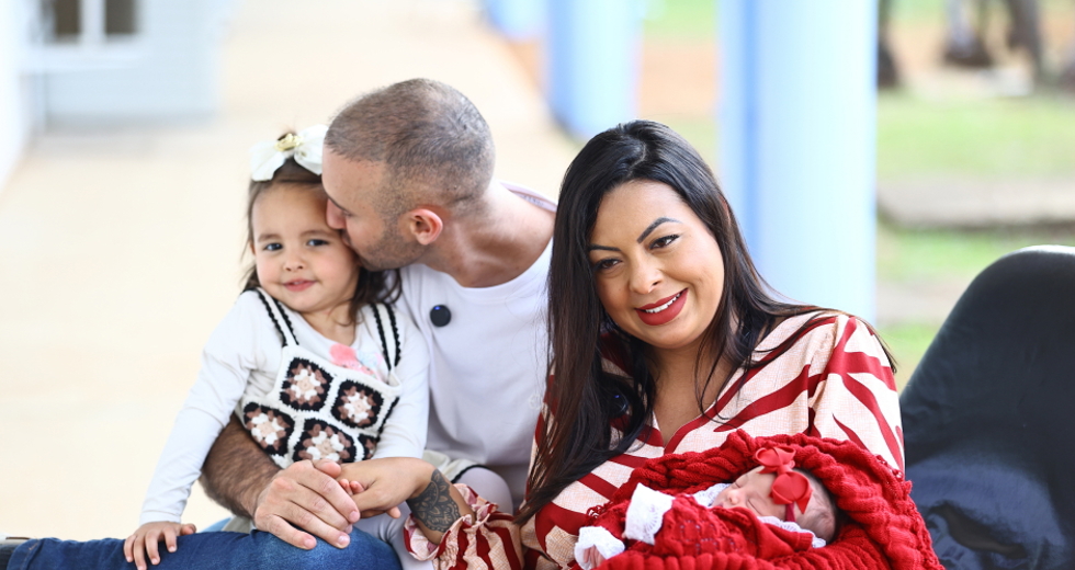 Parto no Hospital Municipal - Gestante Karen. Foto: Claudio Vieira/PMSJC 15-07-2025