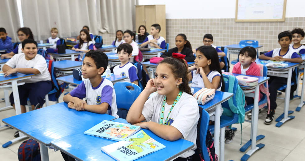 Anúncios das novidades na Educação e certificação 5.0 Emefi Ronconi no Jardim Jussara. Foto: Claudio Vieira/PMSJC 03-09-2025 