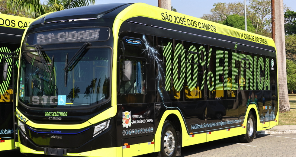 Novos Ônibus Elétricos. Foto: Claudio Vieira/PMSJC 01-10-2025 
