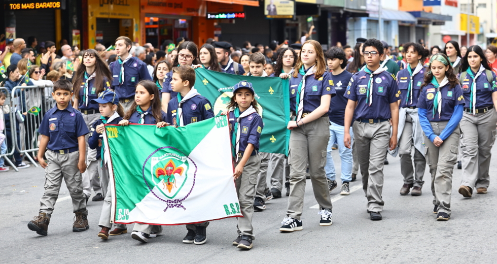 7 de Setembro Dia da Independência - Desfile cívico-militar na Rua 15 de Novembro. Foto: Claudio Vieira/PMSJC 07-09-2025 