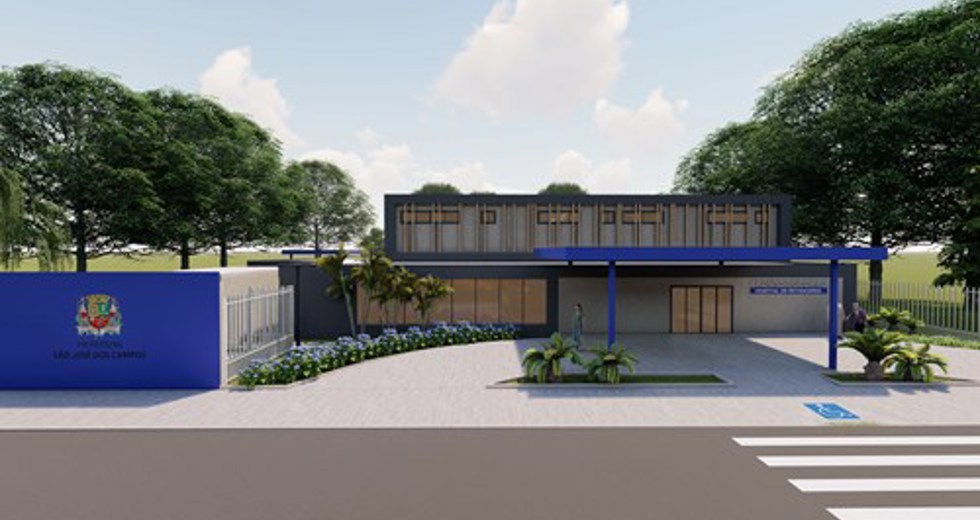 Hospital de Retaguarda - Renderizações em 3D