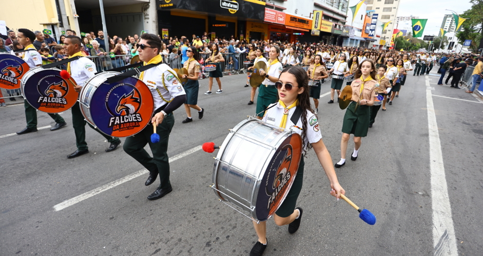 7 de Setembro Dia da Independência - Desfile cívico-militar na Rua 15 de Novembro. Foto: Claudio Vieira/PMSJC 07-09-2025