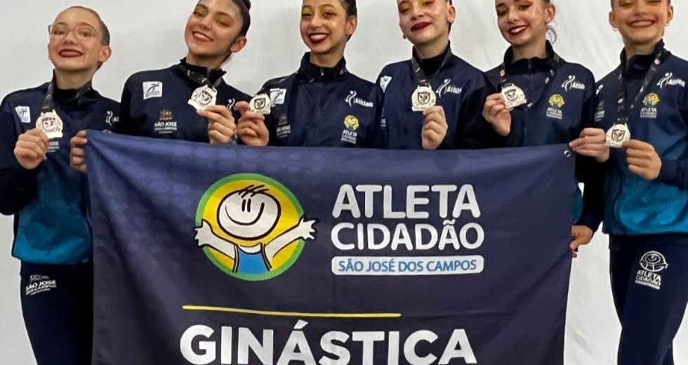 As ginastas do programa Atleta Cidadão representam São José dos Campos no Torneio Nacional de Ginástica Rítmica