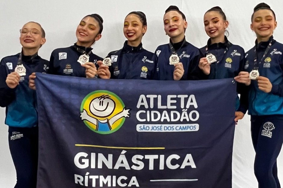 As ginastas do programa Atleta Cidadão representam São José dos Campos no Torneio Nacional de Ginástica Rítmica