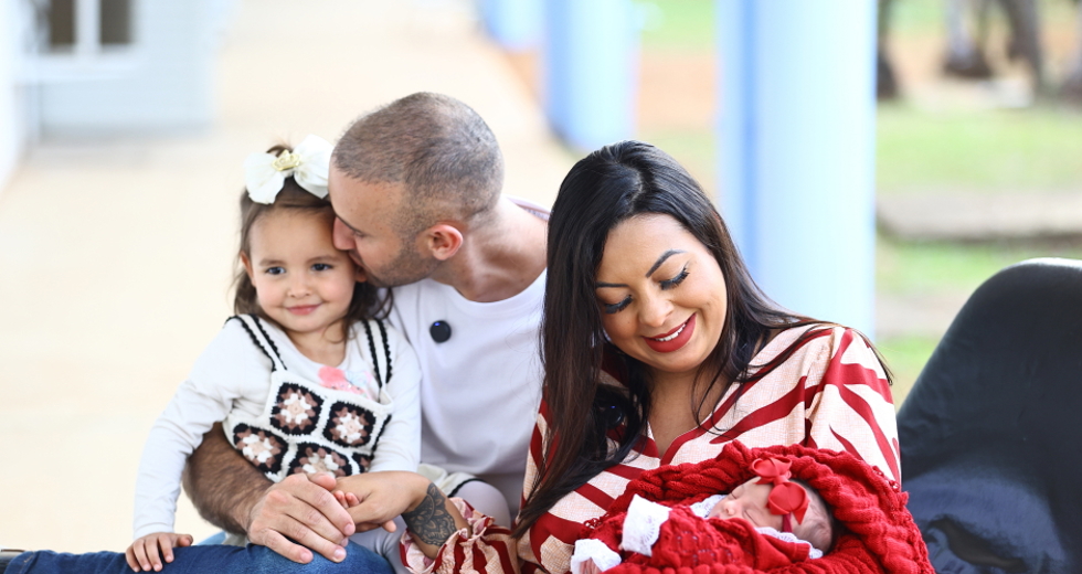 Parto no Hospital Municipal - Gestante Karen. Foto: Claudio Vieira/PMSJC 15-07-2025