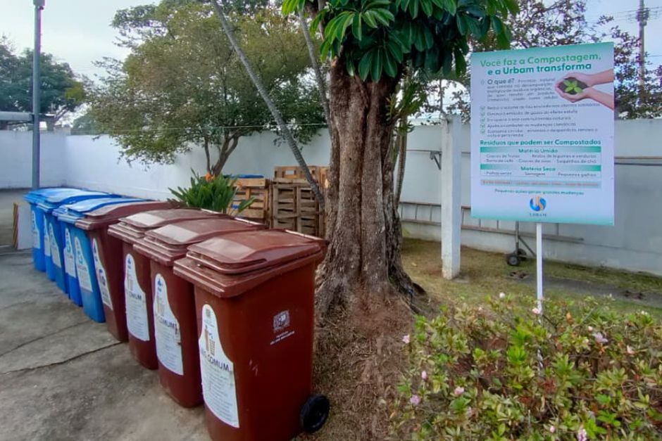 Urbam amplia compostagem com resíduos de restaurante dos funcionários