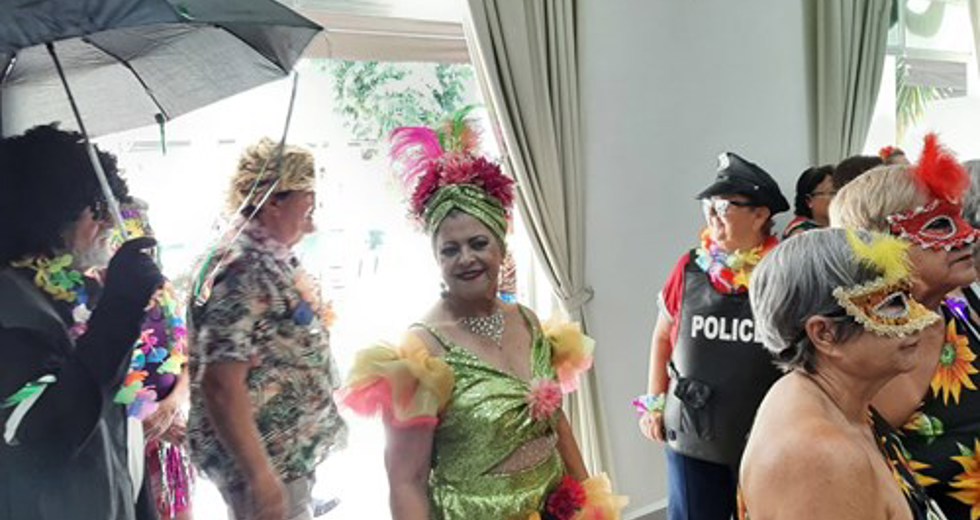 Concurso de fantasias de Carnaval na Casa do Idoso Centro