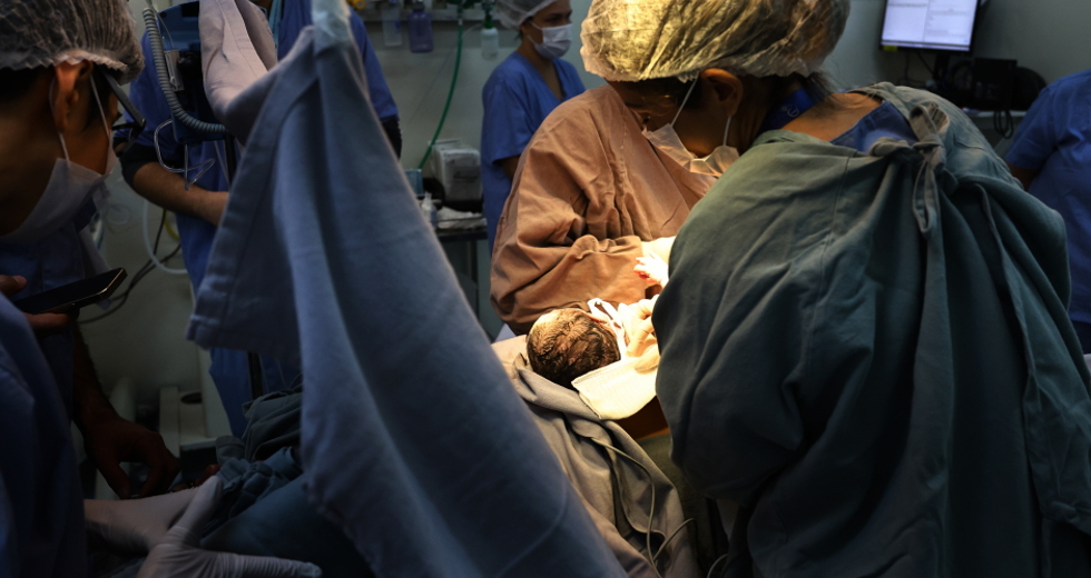 Parto de gestante com gravidez de risco no HM