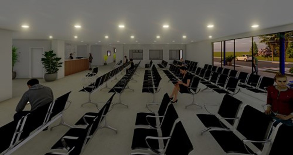 Hospital de Retaguarda - Renderizações em 3D