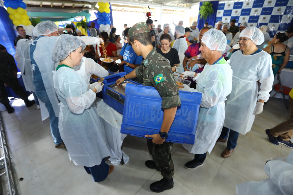 Atiradores do Tiro de Guerra na Festa do Trabalhador